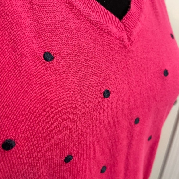 Tommy Hilfiger Pink Polka Dot Sweater - Picture 3 of 10